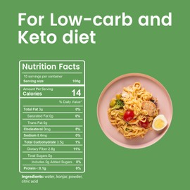 Hethstia Konjac Noodle Fettuccine, Low-Carb Shirataki Pasta, Keto & Paleo-Friendly, Gluten-Free, Vegan, Low-Calorie, Oat Flavor (5.65 oz, 10-Pack)