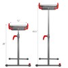 XtremepowerUS Folding Roller Stand 250 LBS Height Adjustable Roller Support