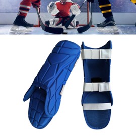 F Fityle Baseball Batter Leg Guards Shin Protection Teenager Training Sports Comfortable Ergonomic Lightweight Adjustable Foot Guards , Blue