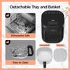 4.5QT Large Air Fryer – See-Through Glass, 360° Hot Air