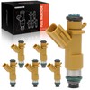 A-Premium Set of 6 Fuel Injectors Compatible with Honda Accord