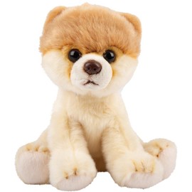 Suki Gifts 12131 Realistic Pomeranian Dwarf Pointed Cuddly Toy, Multi-Colour