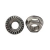 304 Stainless Steel M10 Flange Screw Nut with Floral Pattern