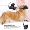 2pcs Black Muzzles For Pets, 2pcs Collars, Adjustable Muzzles For