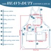 Woodworking Apron, Tool Apron, Canvas, Multiple Pockets, Adjustable Zipper, Metal