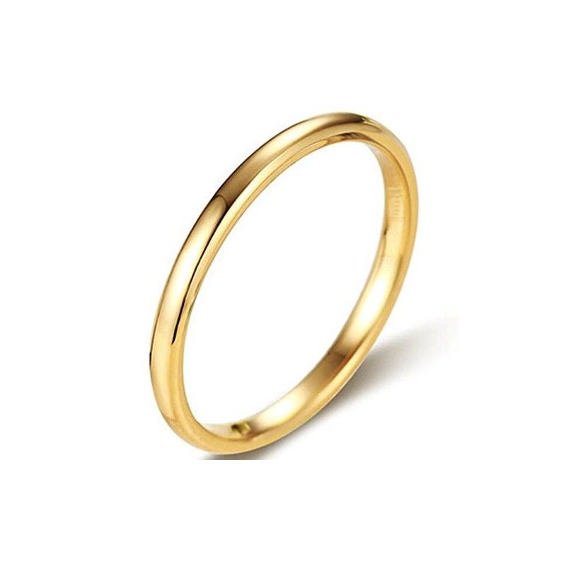 Jude Jewelers 2MM Tungsten Carbide Stackable Ring Plain Wedding Band