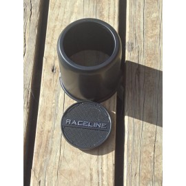 Raceline  EZ LUBE BLACK CENTER CAP 4.25" (6 LUG 15/16") BUDDY BEARING FRIENDLY