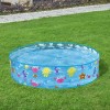 Alberca Circular Infantil Animales Marinos 122 Cm Color Azul
