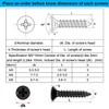 FandWay M3 x 10 mm Flat Head Sheet Metal Screws,