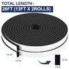 26Ft Foam Tapes Self Adhesive Foam Seal Strips 1/2In x