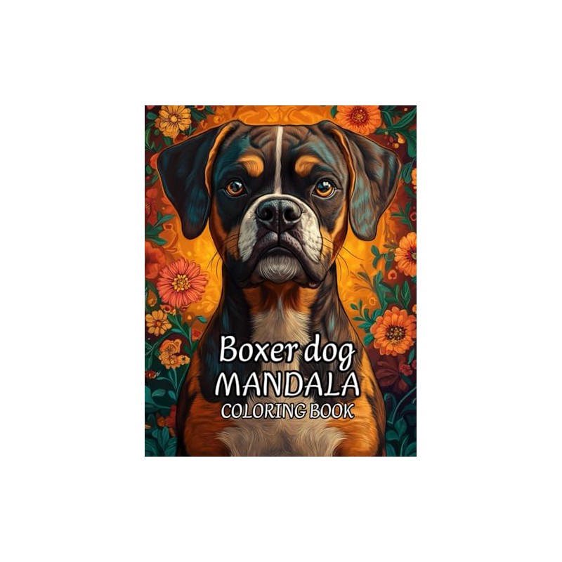 Mandala Coloring Book Boxer dog: Intricate Patterns Perfect for Dog