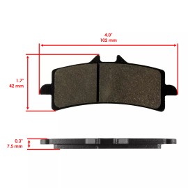 Caltric Front Brake Pads for Suzuki GSX-S1000 GSX-S1000F GSX-S1000FA GSX-S1000A 16-2020