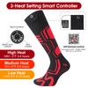 Heated Socks - 7.4V/3000mAh Electric Socks for Men Women,Rechargeable Heated