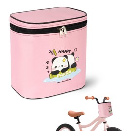 flintronic Bike Basket Kids, Detachable Cycle Front 210D Oxford Cloth Basket Carrier Bag, with Removable lid, Waterproof Cycle Baskets for Girls Boy