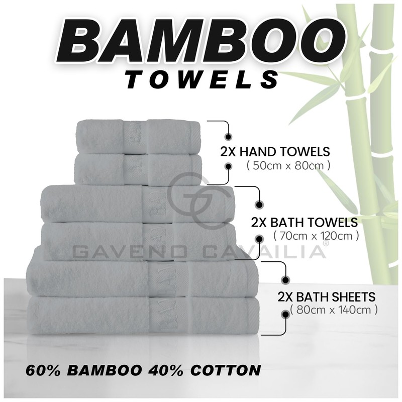 GC GAVENO CAVAILIA Bamboo Hand Towels 2 Pack - 500