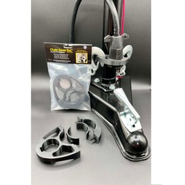 Chain Saver Pro | Towing Organizer for Manual/Electric Tongue Jack 2” & 2 ¼” Trailer Hitch - Easy Install RV Accessories - Side Hooks, Cable & Harness Holder…