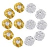 IWOWHERO 12pcs Aluminum Foil Deep Conditioning Cap Heat Cap for Steaming Hair Salon
