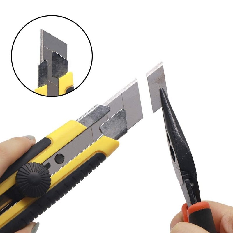 Scimaker 25MM Heavy Duty Utility Knife, Box Cutter with 10pcs