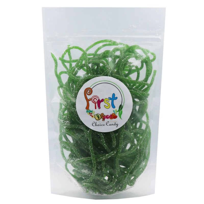 FirstChoiceCandy Juicy Licorice Laces Candy (Sour Apple, 1 Pound (Pack