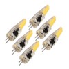 6 Pcs 6W 500LM G4 Bulb LED COB Silica Gel