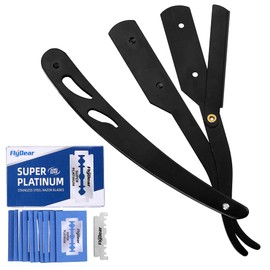 Aethland Professional Barber Straight Edge Razor Blade for Men, Barber Razor Kit with 100 Pack Replacement Blades Salon Quality