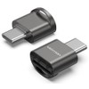 VENTION Gray USB Type C Micro SD Card Reader Small
