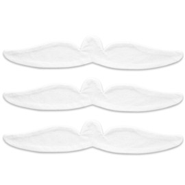 KimYoung Cotton Terrycloth + Brushed Cotton Bra Liners for Sweat Rash Under Bra Sweat Liners– 3PCS White