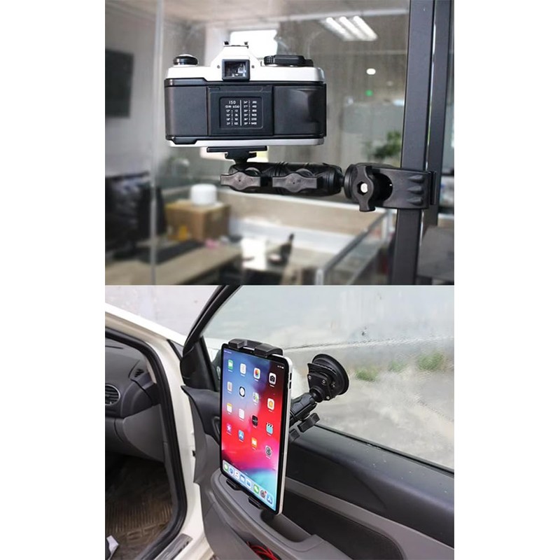 Strg Double Socket Swivel Arm with Dual 1" Ball sockets,