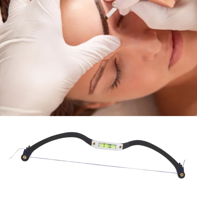 Horizontal Bead Mapping Ruler Professional Eyebrow Measure Ruler with String