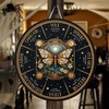 RIVEENY Wheel Of The Year Wall Hanging，12"Sabbats Pagan Witch Sign,