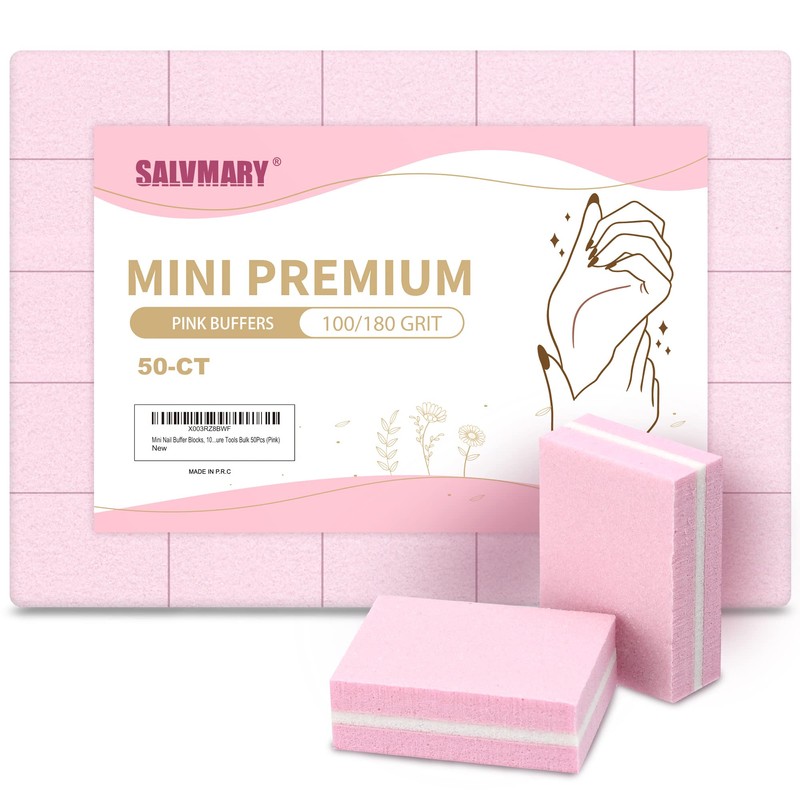Mini bloques de pulidor de uñas, grano 100/180, bloque esponja