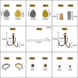 140Pcs Fishing Lures Making Kit DIY Spinner Bait Making Parts Assortment Shaft Spinner Blade Clevis Treble Hooks Spoon Fishing Beads Bass Trout Spinner Gear