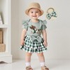 KtwHarnu Hunting Baby Girl Clothes Mallard Duck Ruffle Short Sleeve