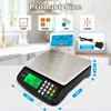 Large Digital Kitchen Scale 40kg/88lb Stainless Steel Price Computing Scale