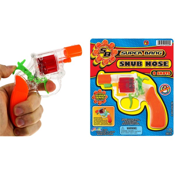 JA-RU Ring Cap Gun Super Bang See-Thru Hot Shots (1 Unit) Quality Plastic Great Bang Party Favors Supplies for Kids. 900-1p