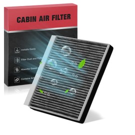 BDFHYK Cabin Air Filter with Activated Carbon Compatible with Genesis G70 2020-2023, G80/G90 2017-2022, GV70 2022, GV80 2021-2022, Compatible with Hyundai Santa Fe, Equus, Genesis, Replace# CF10735