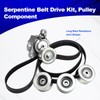 Serpentine Belt Drive Kit, Pulley Component Compatible with 2016-2023 Tacoma