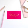 RXBC2011 100 Little Thank You Cards Gold Heart Design Bulk