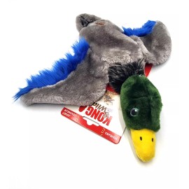 KONG Low Stuff Wild Mallard MEDIUM Squeaky Soft Plush Toss & Shake Dog Toy 10x8
