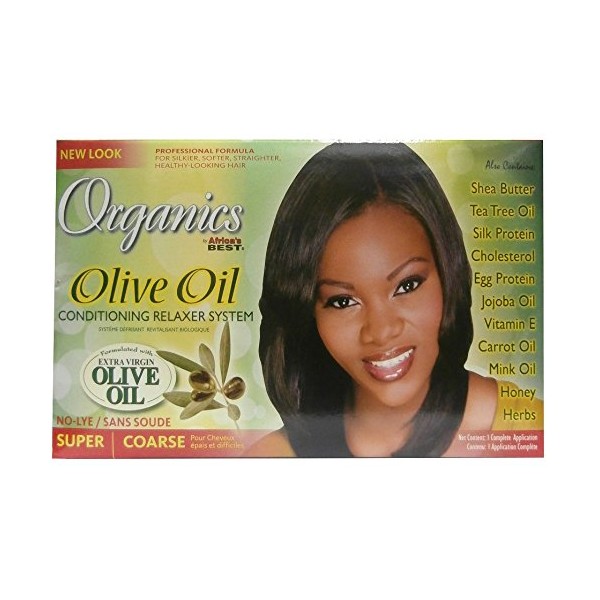 Relaxer / smoothing cream Africa's Best Organics olive oil relaxer super/coarse.