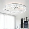 Depuley Ceiling Fans with Lights and Remote: 20" Modern Low