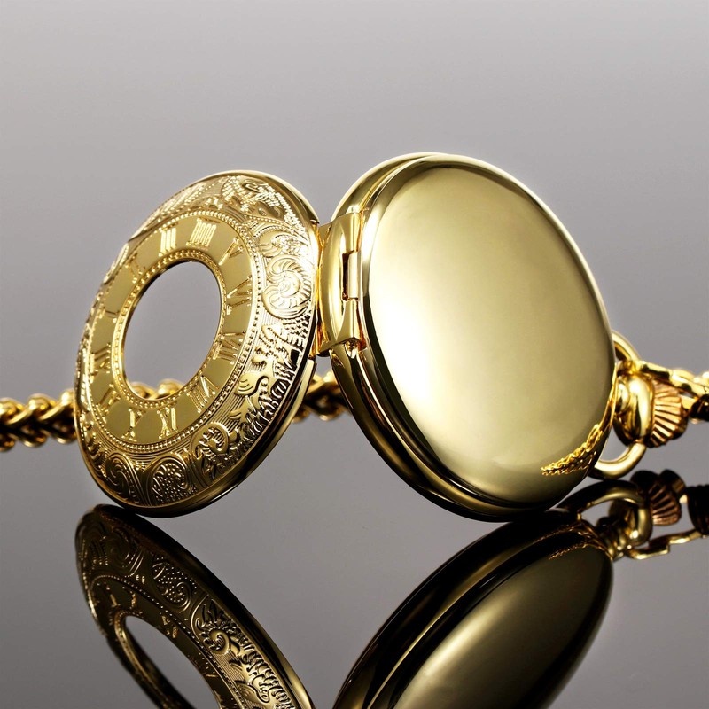 Treeweto - Reloj mecánico de bolsillo para hombre y mujer,
