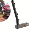 Nicecho Flagpole connector with hitch tow 2" Trailer receiver for