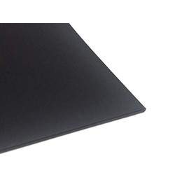 Plastic Panel ABS 1 mm Black 300 x 200 mm (30 x 20 cm) Acrylonitrile Butadiene Styrene - Made in Germany - One-sided Protective Film - Top Quality - Pack of 1