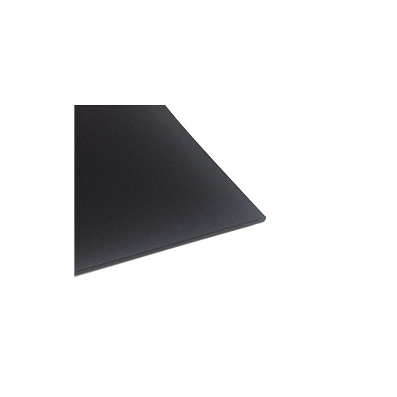 Plastic Panel ABS 1 mm Black 300 x 200 mm