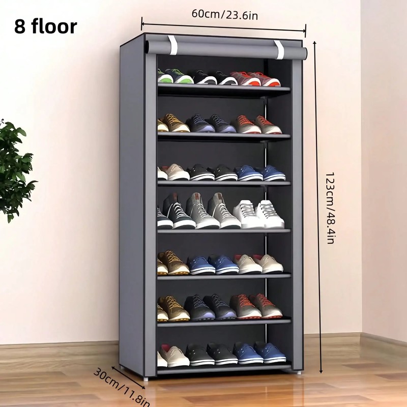 Multi-Tier Shoe Rack for Home Storage – Space-Saving 6/8/10-Tier Organizer