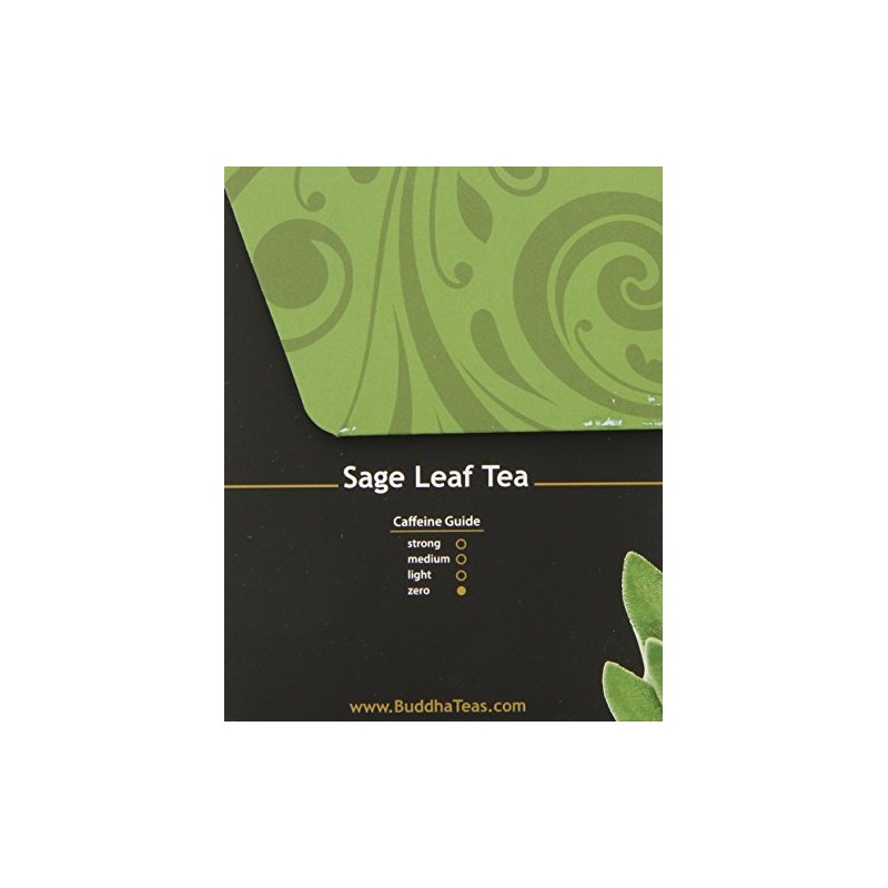 Buddha Teas Sage Leaf Tea, 18 Count (Pack of 6)