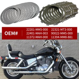 GOLKNHA Clutch & Cover Gasket Kit Compatible with Honda Shadow ACE 1100 VT1100T VT1100C VT1100C2 VT1100C3 1995-2007