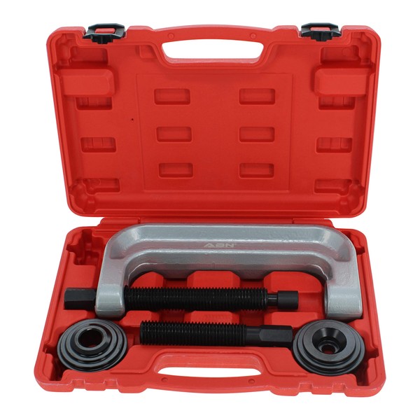 ABN Extra Large Ball Joint Press Kit Wheel Bearing Press Kit - Universal Ball Joint Separator Tool and Removal Adapters