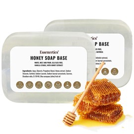 Essencetics Honey Melt and Pour Soap Base 5 lb – SLS/SLES Free – Natural, Easy DIY Soap Making for Personal and Professional Use – Create Smooth, Nourishing Handmade Soaps